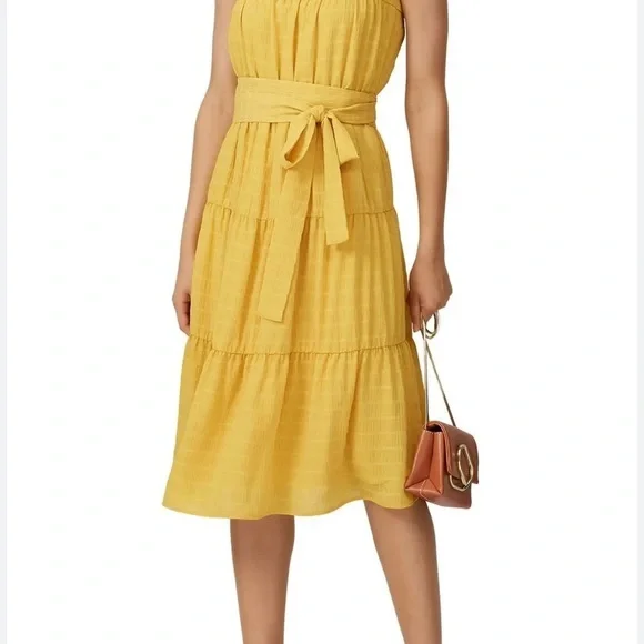 Slate & willow beautiful double lined dress. Elastic waist - Picture 2 of 8